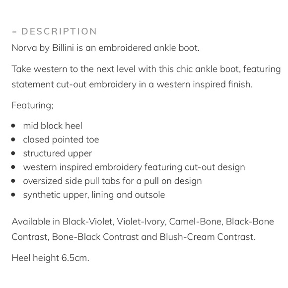 NORVA COWBOY BOOTS - BONE-BLACK CONTRAST - Picture 9 of 9
